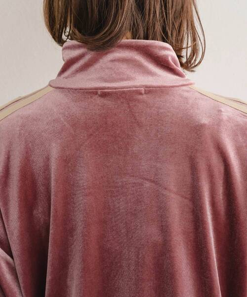 RETRO GIRL（レトロガール）の「ベロアラインジップ（ブルゾン・レディース・ブルー/ナチュラル/ピンク・FREE）」の18枚目の写真