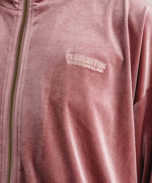 RETRO GIRL（レトロガール）の「ベロアラインジップ（ブルゾン・レディース・ブルー/ナチュラル/ピンク・FREE）」の19枚目の写真