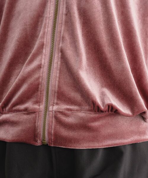 RETRO GIRL（レトロガール）の「ベロアラインジップ（ブルゾン・レディース・ブルー/ナチュラル/ピンク・FREE）」の20枚目の写真