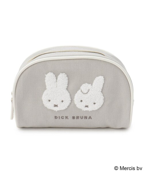 one'sterrace（ワンズテラス）の「Dick Bruna miffy ポーチ フェイスサガラ（その他雑貨・レディース・ブラウン/ライトグレー系9・99）」の2枚目の写真
