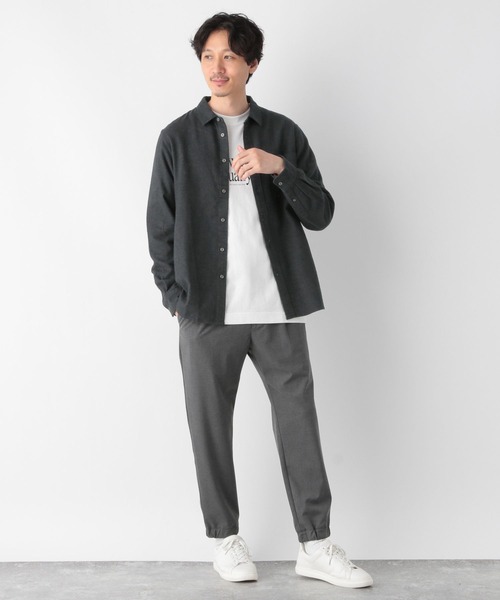 GLOBAL WORK（グローバルワーク）の「やわらかリッチネル/レギュラーシャツ/704868（シャツ/ブラウス・メンズ・ライトブルー/その他/ホワイト系その他2/グレー/グレー系その他/オフホワイト/ネイビー/ダークグレー/ライトグレー/ダークブルー・X-LARGE/LARGE/MEDIUM/SMALL）」の16枚目の写真