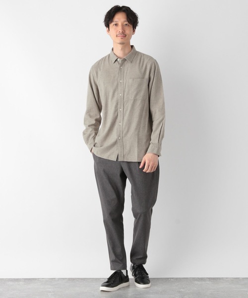 GLOBAL WORK（グローバルワーク）の「やわらかリッチネル/レギュラーシャツ/704868（シャツ/ブラウス・メンズ・ライトブルー/その他/ホワイト系その他2/グレー/グレー系その他/オフホワイト/ネイビー/ダークグレー/ライトグレー/ダークブルー・X-LARGE/LARGE/MEDIUM/SMALL）」の19枚目の写真