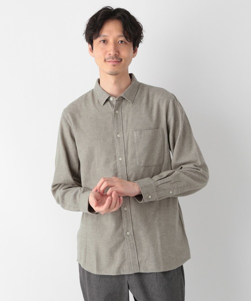 GLOBAL WORK（グローバルワーク）の「やわらかリッチネル/レギュラーシャツ/704868（シャツ/ブラウス・メンズ・ライトブルー/その他/ホワイト系その他2/グレー/グレー系その他/オフホワイト/ネイビー/ダークグレー/ライトグレー/ダークブルー・X-LARGE/LARGE/MEDIUM/SMALL）」の20枚目の写真