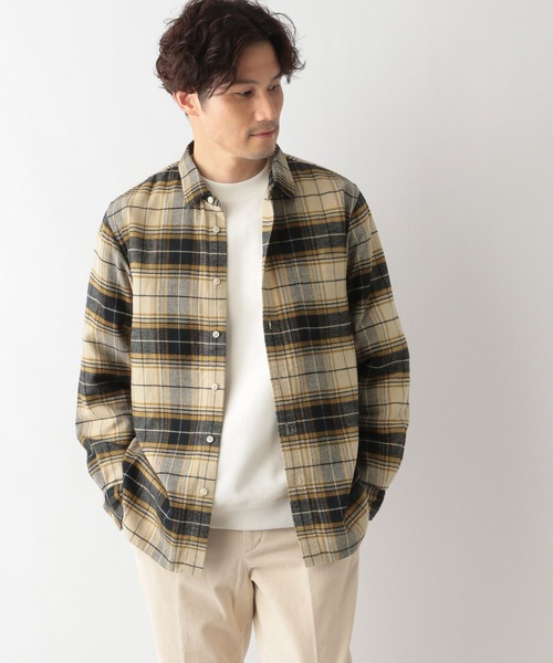 GLOBAL WORK（グローバルワーク）の「やわらかリッチネル/レギュラーシャツ/704868（シャツ/ブラウス・メンズ・ライトブルー/その他/ホワイト系その他2/グレー/グレー系その他/オフホワイト/ネイビー/ダークグレー/ライトグレー/ダークブルー・X-LARGE/LARGE/MEDIUM/SMALL）」の22枚目の写真