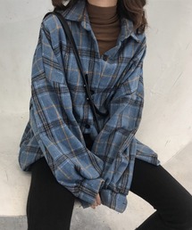 Silly（シリー）の「【こなれ感をプラス！】チェック柄オーバーサイズシャツ（シャツ/ブラウス）」