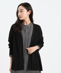 OPAQUE.CLIP | Vネックワイドニットカーディガン【洗濯機洗い可】(カーディガン/ボレロ)