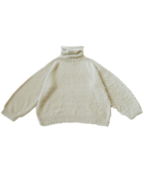 ニット BRICK＆SONS セーター ニット ブラッシュヤーンラグランモック