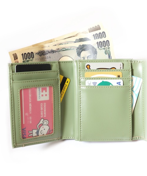 florist（フローリスト）の「シンプルハートチャームレターウォレット（財布・レディース・ブラック/スカイブルー/セージグリーン/グレイッシュベージュ/アッシュブラウン/オレンジ/グリーン/ピンク・FREE）」の19枚目の写真