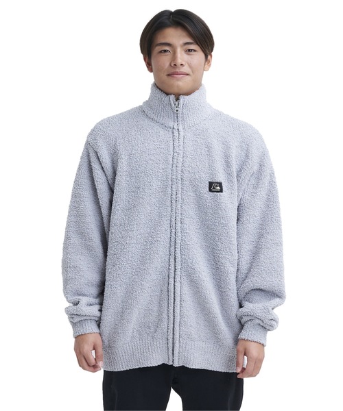 【セール】OG MALL ZIP STAND/クイックシルバーワンポイントブランドロゴボアスタンドブルゾン（ブルゾン）｜Quiksilver（クイックシルバー）