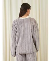 SNIDEL HOME】ソフトボアカーディガン＆ロングパンツ 黒