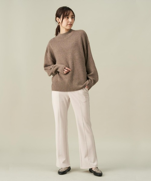 Pitta Re:)（ピッタリ）の「ラム混畦プルオーバーニット（ニット/セーター・レディース・モカ/イエロー・L/M）」の3枚目の写真