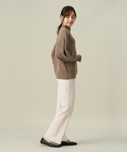 Pitta Re:)（ピッタリ）の「ラム混畦プルオーバーニット（ニット/セーター・レディース・モカ/イエロー・L/M）」の4枚目の写真