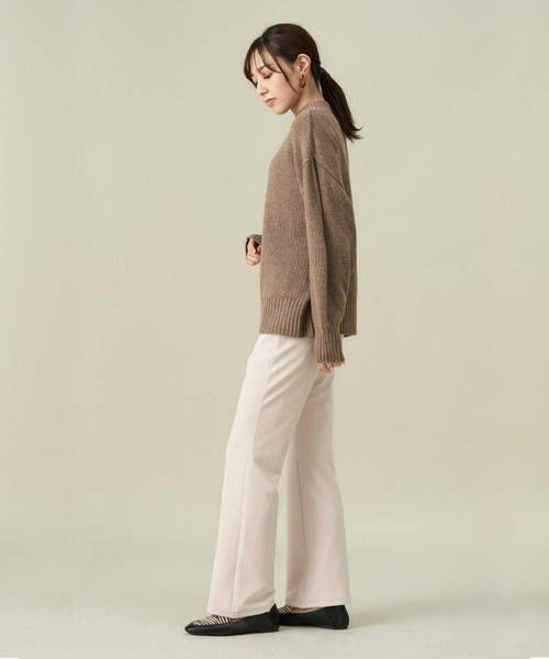 Pitta Re:)（ピッタリ）の「ラム混畦プルオーバーニット（ニット/セーター・レディース・モカ/イエロー・L/M）」の5枚目の写真