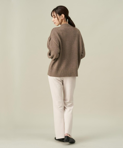 Pitta Re:)（ピッタリ）の「ラム混畦プルオーバーニット（ニット/セーター・レディース・モカ/イエロー・L/M）」の6枚目の写真