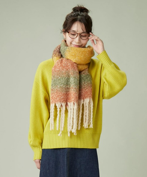 Pitta Re:)（ピッタリ）の「ラム混畦プルオーバーニット（ニット/セーター・レディース・モカ/イエロー・L/M）」の16枚目の写真