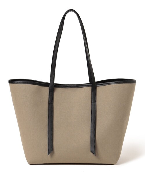 VIOLAd'ORO（ヴィオラドーロ）の「VIOLAd’ORO × Demi-Luxe BEAMS / 別注 コットンキャンバス ショルダ―バッグ（トートバッグ・レディース・ブラック系その他3・ONE SIZE）」の9枚目の写真