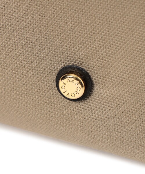 VIOLAd'ORO（ヴィオラドーロ）の「VIOLAd’ORO × Demi-Luxe BEAMS / 別注 コットンキャンバス ショルダ―バッグ（トートバッグ・レディース・ブラック系その他3・ONE SIZE）」の13枚目の写真