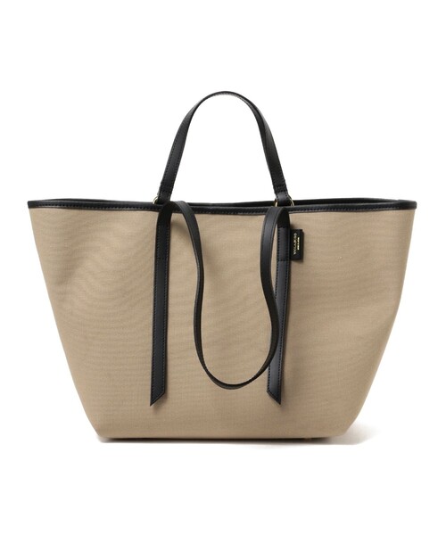 VIOLAd'ORO（ヴィオラドーロ）の「VIOLAd’ORO × Demi-Luxe BEAMS / 別注 コットンキャンバス ショルダ―バッグ（トートバッグ・レディース・ブラック系その他3・ONE SIZE）」の20枚目の写真