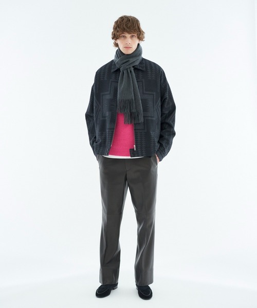 ESTNATION（エストネーション）の「ESTNATION / 畔モックネックウールニット＜ZEGNA BARUFFA＞（ニット/セーター・メンズ・ネイビー/ベージュ/ライトブルー/ピンク・SMALL/LARGE/MEDIUM）」の21枚目の写真