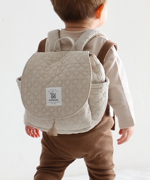 PUPPAPUPO（プッパプーポ）の「ベビー リュック（バックパック/リュック・キッズ・ホワイト系その他/ベージュ系その他/グレイッシュベージュ/アイボリー・FREE）」の4枚目の写真