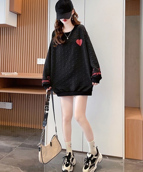 Miniministore（ミニミニストア）の「【新サイズ追加】トレーナーレディーススウェットシャツ韓国（スウェット・レディース・ブラック/グレー/ベージュ・XXL/XL/L）」の17枚目の写真