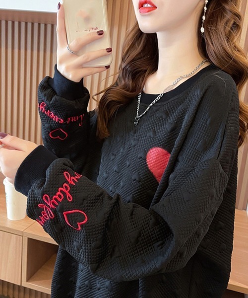 Miniministore（ミニミニストア）の「【新サイズ追加】トレーナーレディーススウェットシャツ韓国（スウェット・レディース・ブラック/グレー/ベージュ・XXL/XL/L）」の19枚目の写真