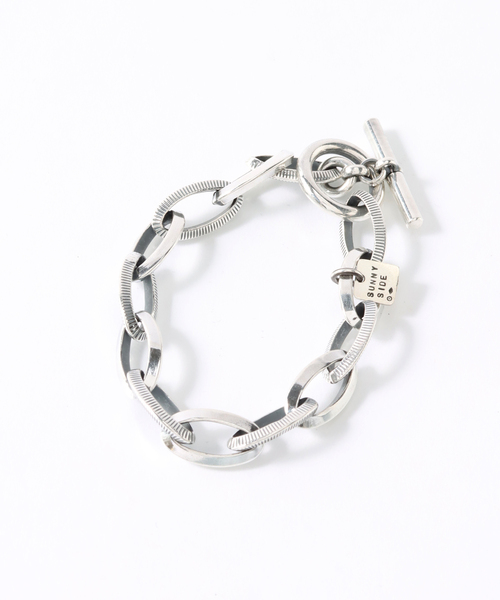 on the sunny side of the street（オンザサニーサイドオブザストリート）の「【on the sunny side of the street】 RHOMBUS Chain Bracelet（ブレスレット・メンズ・シルバー・FREE）」の6枚目の写真