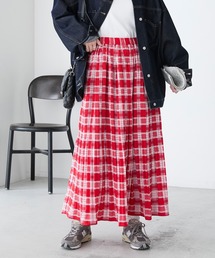 アソート柄マジョリカプリーツスカート