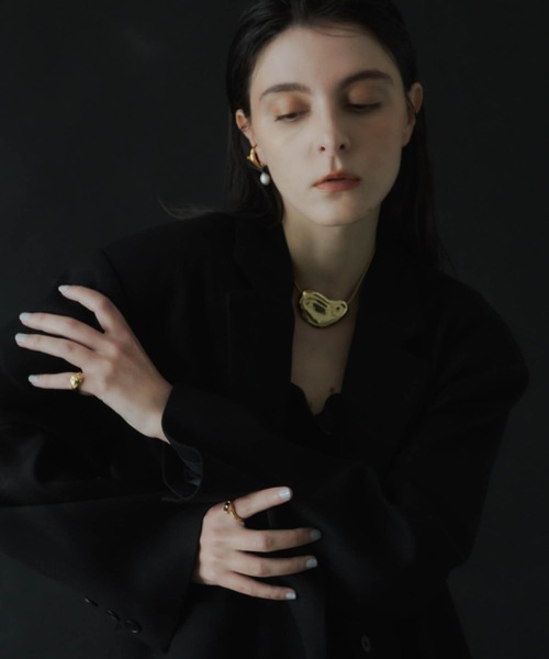 loni（ロニ）の「【金属アレルギー対応】Heart pinky ring/ハートピンキーリング（リング・レディース・シルバー/ゴールド・#5/#3）」の20枚目の写真