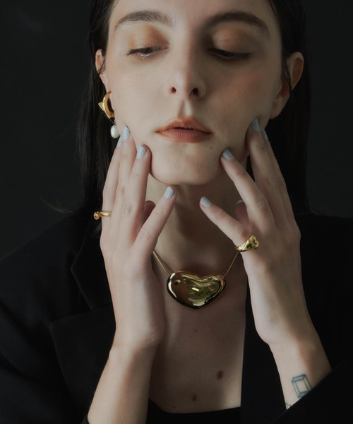 loni（ロニ）の「【金属アレルギー対応】Heart pinky ring/ハートピンキーリング（リング・レディース・シルバー/ゴールド・#5/#3）」の19枚目の写真