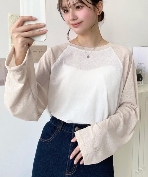 ラグランT モナルイゾン tシャツ 「UNISEX」SAINTPAIN／PIGEONラグランT レディース