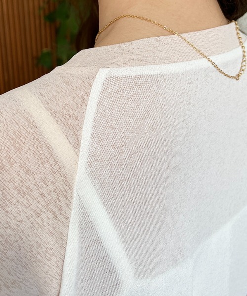 moment+（モーメントプラス）の「配色ラグランシアーロンT（Tシャツ/カットソー・レディース・ピンク/ナチュラル/サックスブルー/ブラック/ネイビー・M/L）」の18枚目の写真