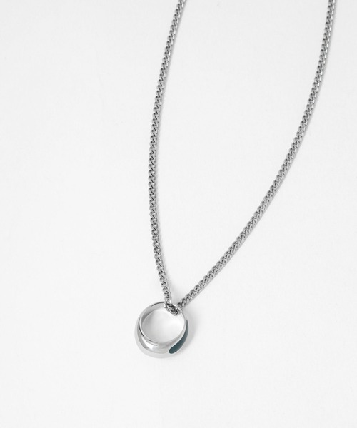 HARE（ハレ）の「ステンレスチェーンペブルネックレス(HARE)（ネックレス・メンズ・ブラック/グリーン・FREE）」の18枚目の写真