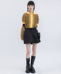 【最終値下】TOGA PULLA NYLON TWILL MINI SKIRT TOGA Women's Nylon Twill Mini Skirt in Black Toga Pulla
