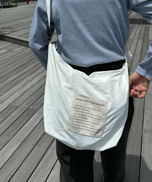 CIAOPANIC TYPY（チャオパニックティピー）の「ナイロンショルダーバッグ《Sサイズ》（ショルダーバッグ・メンズ・ブラック/ホワイト/グレー/オレンジ/グレー系その他/ブラウン・ONE SIZE）」の2枚目の写真