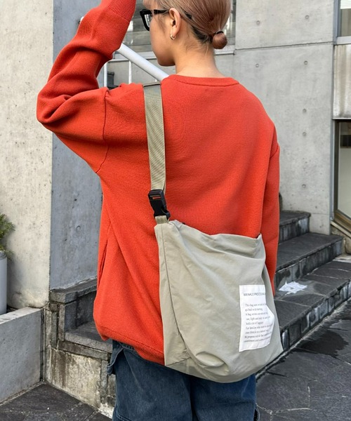 CIAOPANIC TYPY（チャオパニックティピー）の「ナイロンショルダーバッグ《Sサイズ》（ショルダーバッグ・メンズ・ブラック/ホワイト/グレー/オレンジ/グレー系その他/ブラウン・ONE SIZE）」の12枚目の写真