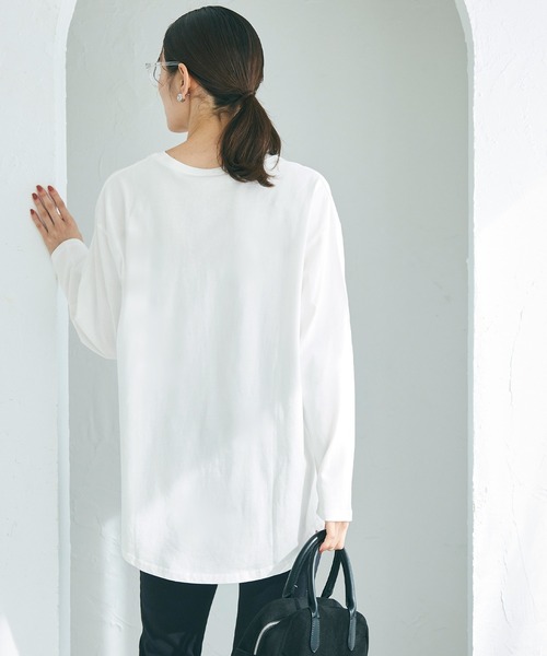 coca（coca）（コカ）の「コットンレイヤードカットソー（Tシャツ/カットソー・レディース・ホワイト/その他1・L/M）」の9枚目の写真