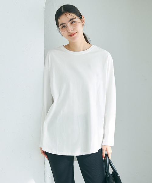 coca（coca）（コカ）の「コットンレイヤードカットソー（Tシャツ/カットソー・レディース・ホワイト/その他1・L/M）」の10枚目の写真