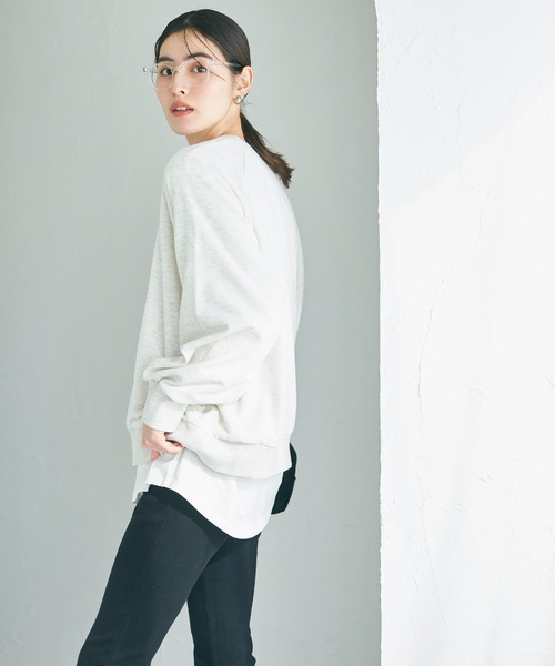 coca（coca）（コカ）の「コットンレイヤードカットソー（Tシャツ/カットソー・レディース・ホワイト/その他1・L/M）」の12枚目の写真