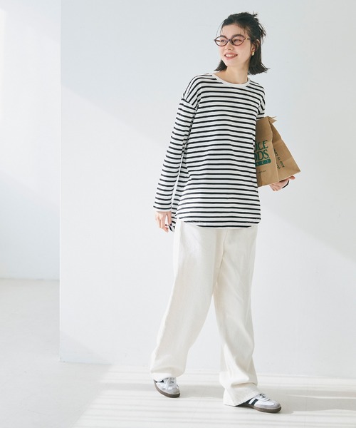 coca（coca）（コカ）の「コットンレイヤードカットソー（Tシャツ/カットソー・レディース・ホワイト/その他1・L/M）」の14枚目の写真