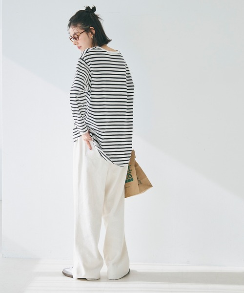 coca（coca）（コカ）の「コットンレイヤードカットソー（Tシャツ/カットソー・レディース・ホワイト/その他1・L/M）」の17枚目の写真