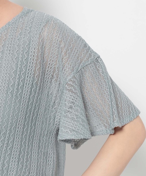 mysty woman（ミスティウーマン）の「【WEB限定復刻】ラッセルレースアンサンブルSS　104216（カーディガン/ボレロ・レディース・ライトグリーン/アイボリー/ブラック/ライトブルー・FREE）」の17枚目の写真