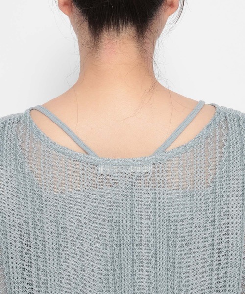 mysty woman（ミスティウーマン）の「【WEB限定復刻】ラッセルレースアンサンブルSS　104216（カーディガン/ボレロ・レディース・ライトグリーン/アイボリー/ブラック/ライトブルー・FREE）」の19枚目の写真