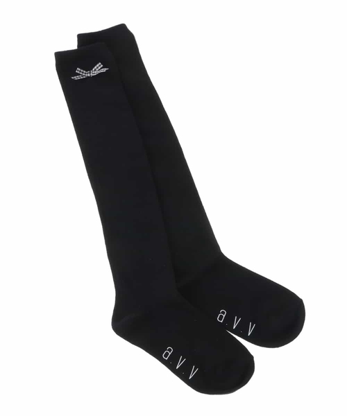 a.v.v（アーヴェヴェ）の「[KIDS]リボンニーハイソックス（ソックス/靴下・キッズ・ブラック/グレー・23/20）」の11枚目の写真