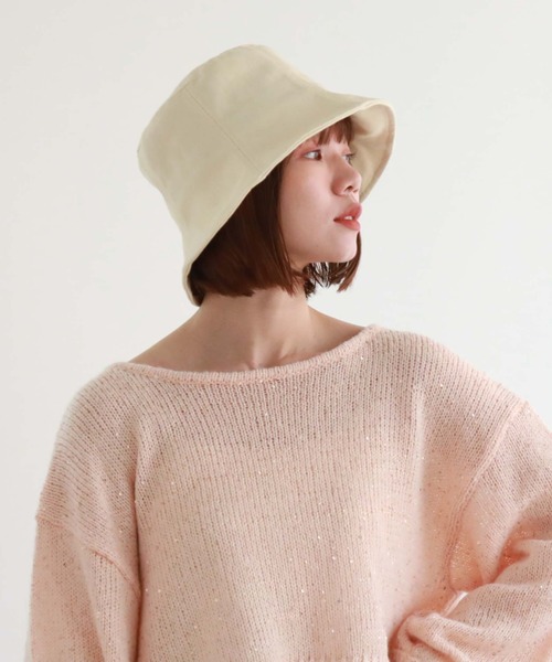 archives（アルシーヴ）の「コットンチューリップバケットハット（ハット・レディース・ブラック/アイボリー・FREE）」の8枚目の写真