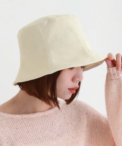 archives（アルシーヴ）の「コットンチューリップバケットハット（ハット・レディース・ブラック/アイボリー・FREE）」の6枚目の写真