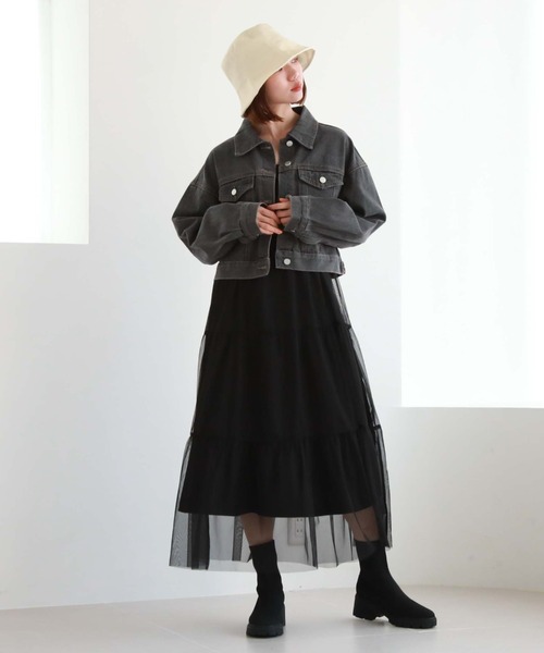 archives（アルシーヴ）の「コットンチューリップバケットハット（ハット・レディース・ブラック/アイボリー・FREE）」の18枚目の写真