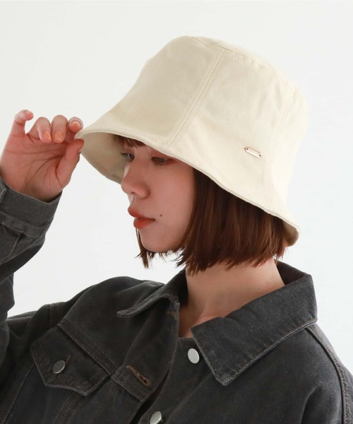 archives（アルシーヴ）の「コットンチューリップバケットハット（ハット・レディース・ブラック/アイボリー・FREE）」の13枚目の写真