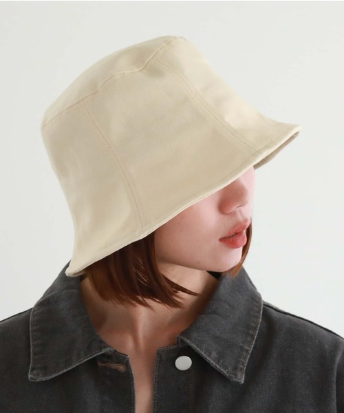 archives（アルシーヴ）の「コットンチューリップバケットハット（ハット・レディース・ブラック/アイボリー・FREE）」の15枚目の写真
