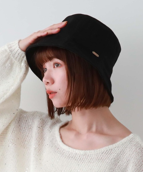 archives（アルシーヴ）の「コットンチューリップバケットハット（ハット・レディース・ブラック/アイボリー・FREE）」の21枚目の写真